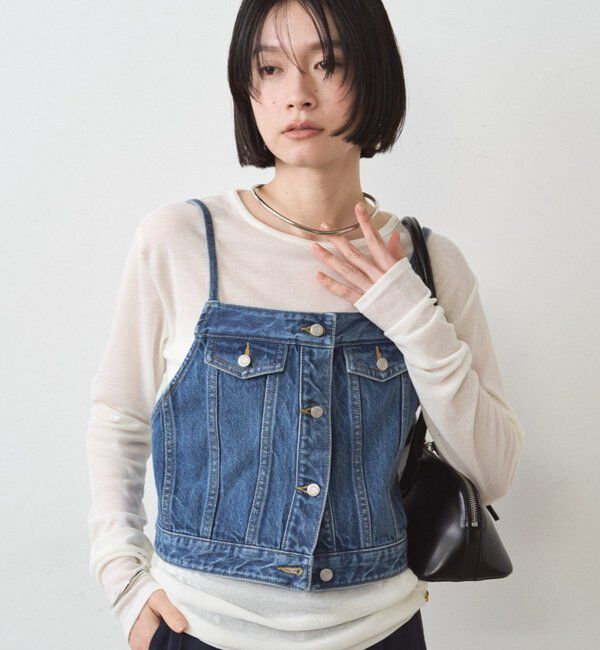  「デニムビスチェ」|シャツ・ブラウス|ブルー