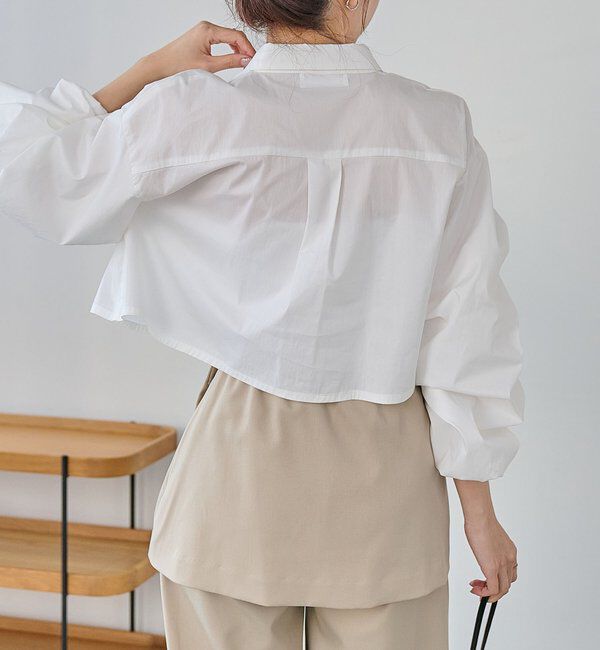  「袖バルーンクロップシャツ」|シャツ・ブラウス|