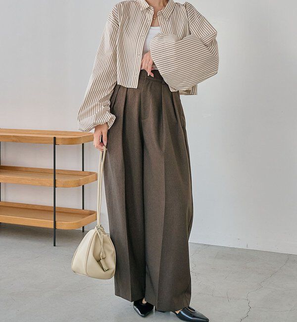  「袖バルーンクロップシャツ」|シャツ・ブラウス|