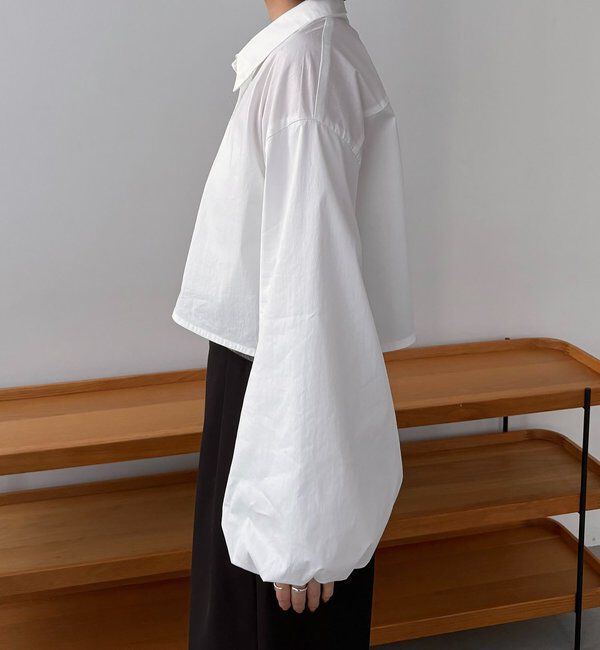  「袖バルーンクロップシャツ」|シャツ・ブラウス|