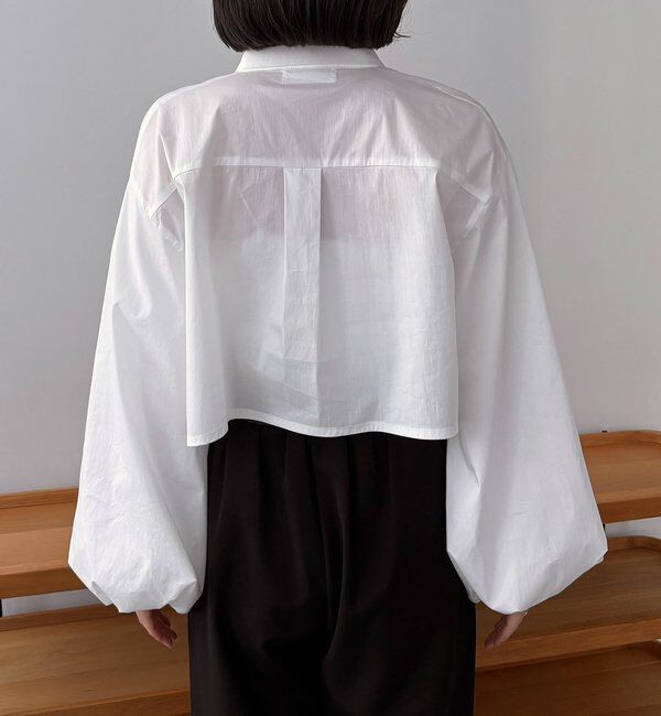  「袖バルーンクロップシャツ」|シャツ・ブラウス|