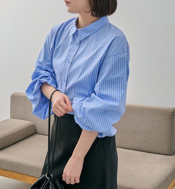  「袖バルーンクロップシャツ」|シャツ・ブラウス|