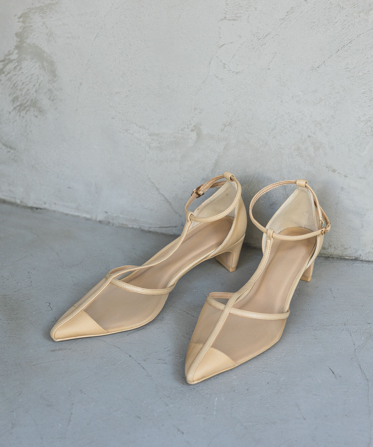 A part by 「メッシュヒールパンプス」|パンプス|ベージュ