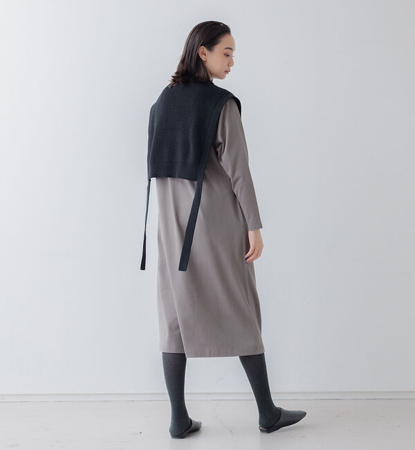 collex「ニットベスト&times;カットワンピース セット」|ワンピース|