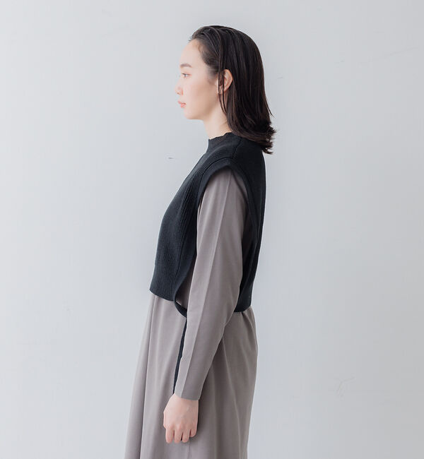 collex「ニットベスト&times;カットワンピース セット」|ワンピース|