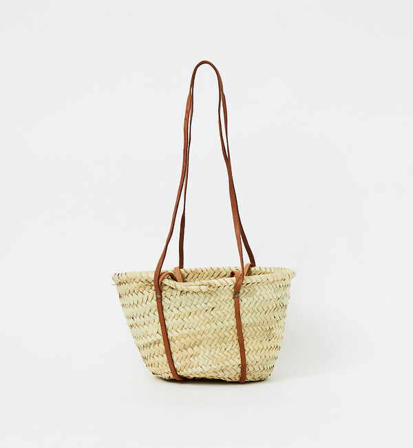 Rouge vif「KECH Les ESSENTIELS ショルダーバスケット」|かごバッグ|