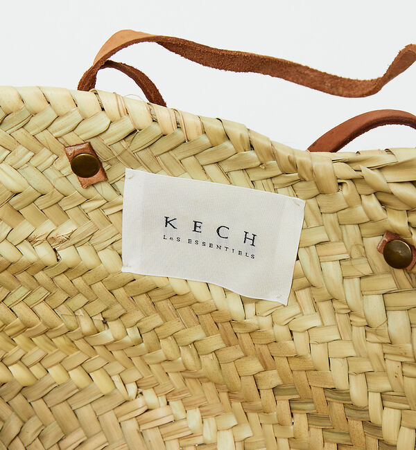 Rouge vif「KECH Les ESSENTIELS ショルダーバスケット」|かごバッグ|