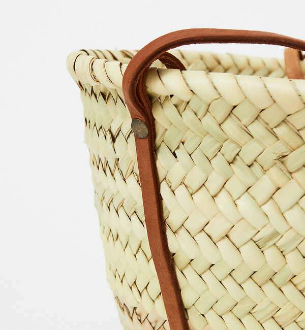 Rouge vif「KECH Les ESSENTIELS ショルダーバスケット」|かごバッグ|