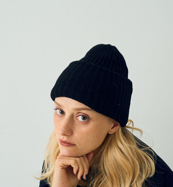 Rouge vif「【COSY/コージー】リブ編みニットキャップ　ビーニー」|その他|