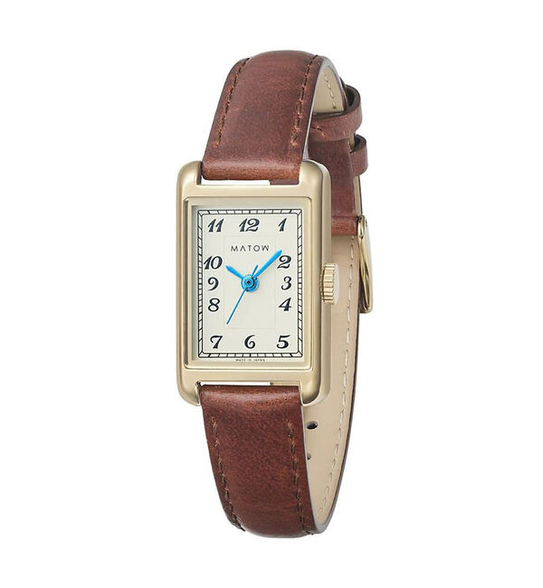 MATOW/マトウ】 Tsuki 朧月/腕時計/SQUARE【WEB限定】（Rouge vif