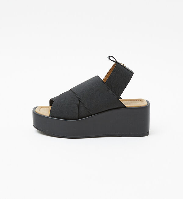 AU BANNISTER「エラスティッククロスウェッジサンダル」|サンダル|