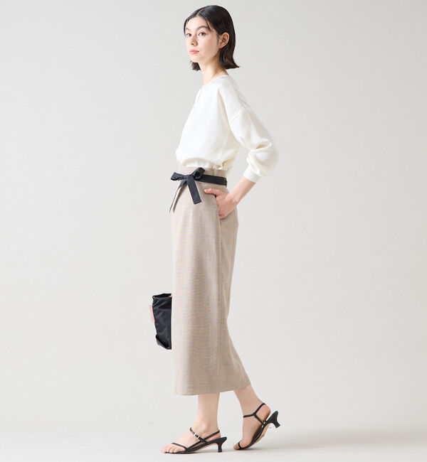 TIARA「リブトリミングトップス」|ニット・セーター|