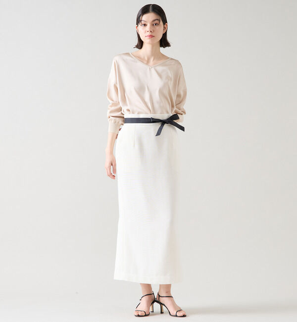 TIARA「リブトリミングトップス」|ニット・セーター|