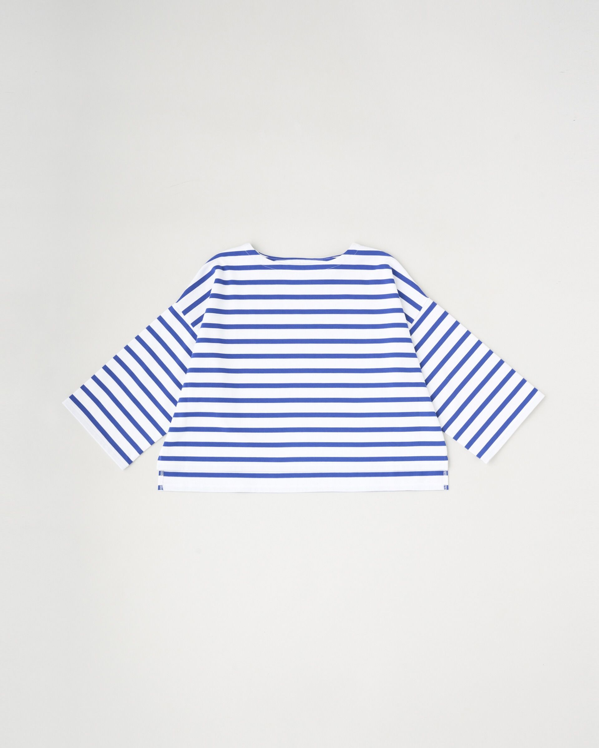 Traditional Weatherwear「LYNE WIDE SLEEVE」|Tシャツ・カットソー|ﾎﾜｲﾄ&times;ﾌﾞﾙｰ