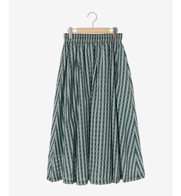 le.coeur blanc「ギンガムチェックギャザースカート」|スカート|