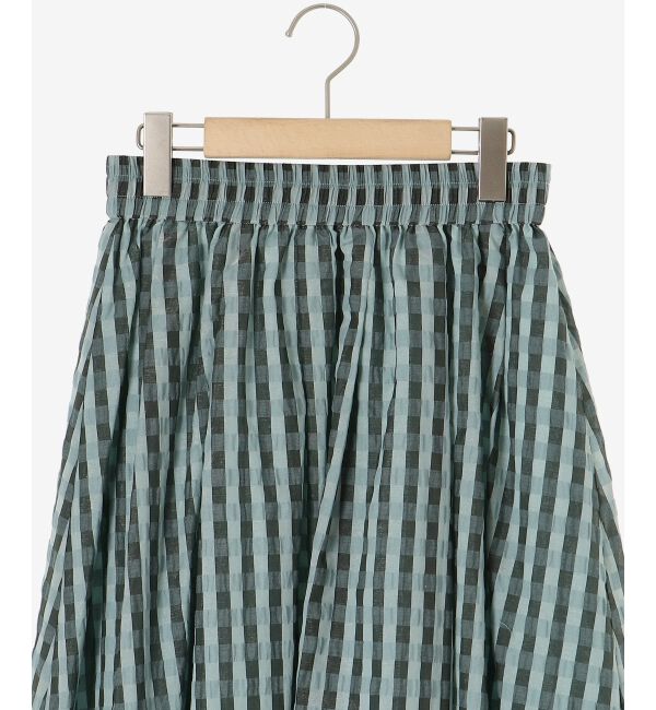le.coeur blanc「ギンガムチェックギャザースカート」|スカート|