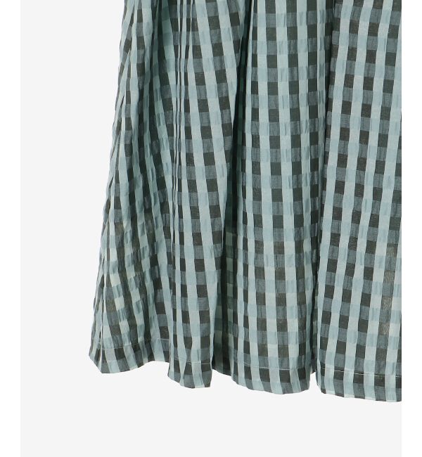 le.coeur blanc「ギンガムチェックギャザースカート」|スカート|