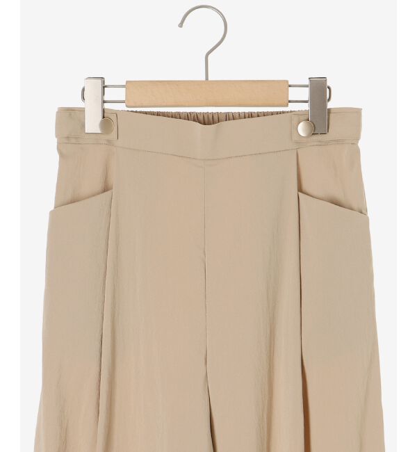  「《手洗い可能》RNストレッチセミワイドタックパンツ」|その他|