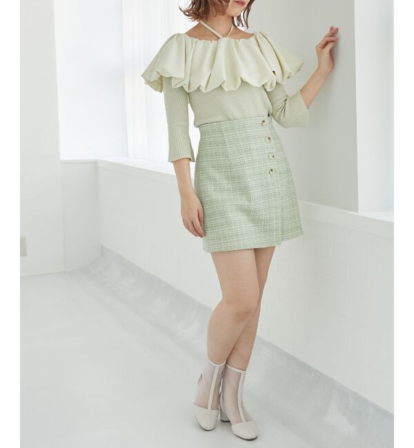 MAJESTICLEGON「ツイードスカショーパン」|キュロット|