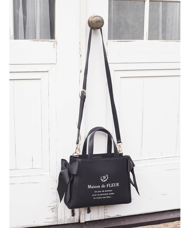Maison de FLEUR「EC限定 キャンバススクエア2Wayバッグ」|ハンドバッグ|