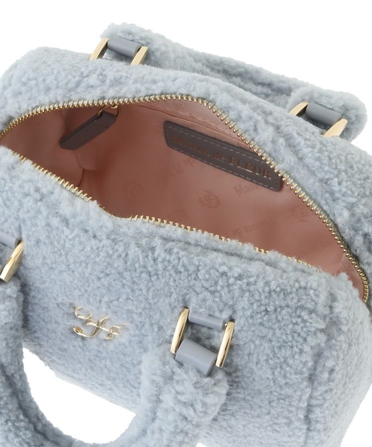 Maison de FLEUR「フェイクファーボストンバッグ」|ハンドバッグ|