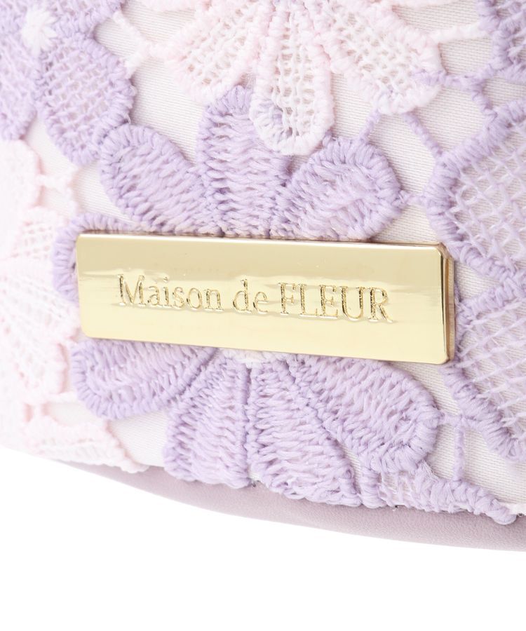 Maison de FLEUR「フラワーレース2Wayバケツ型バッグ」|ショルダー・メッセンジャー|