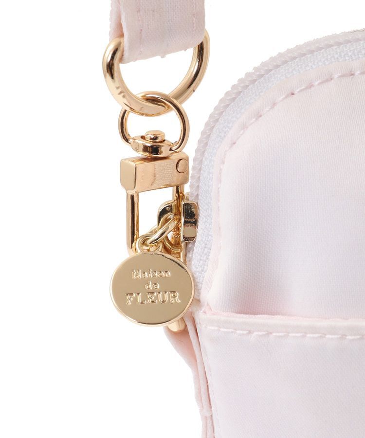 Maison de FLEUR「チュールハンドルラインストーンショルダーバッグ」|ショルダー・メッセンジャー|