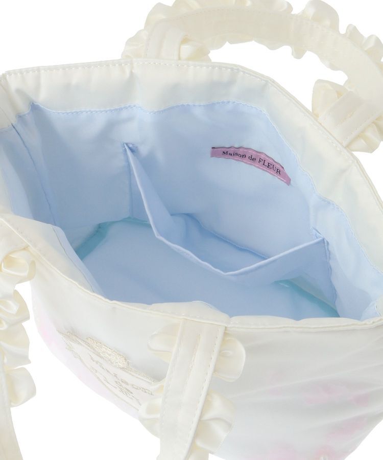 Maison de FLEUR「マリエペタルパールフリルハンドルトートバッグ」|トートバッグ|