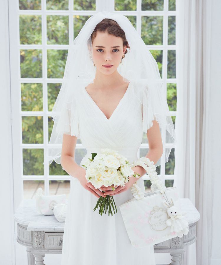 Maison de FLEUR「マリエペタルパールフリルハンドルトートバッグ」|トートバッグ|