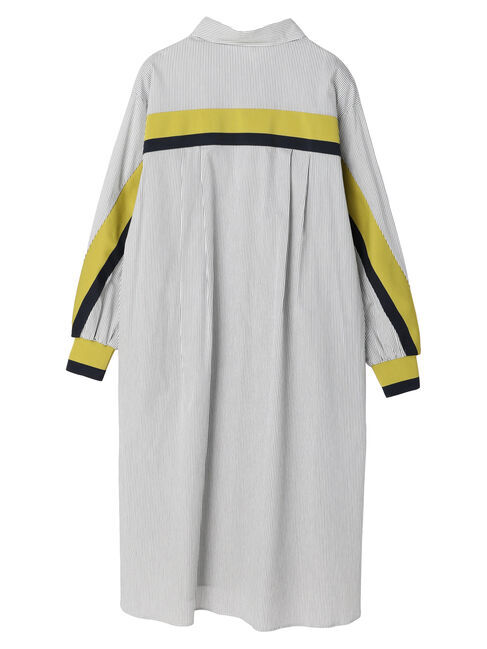 Editt by YECCA VECCA「リブMIXストライプシャツワンピース」|ワンピース|