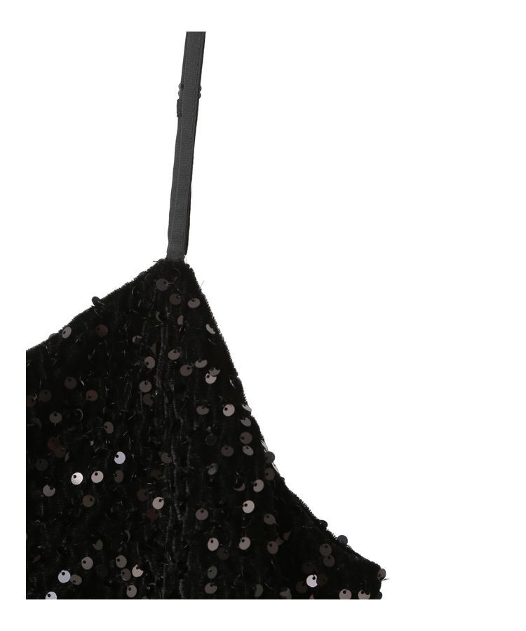 YECCA VECCA「ベロアスパンコールオーバーキャミ」|インナー|