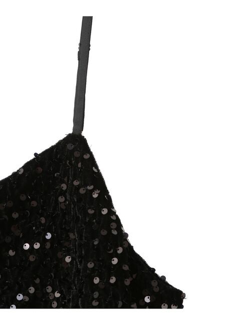 YECCA VECCA「ベロアスパンコールオーバーキャミ」|インナー|