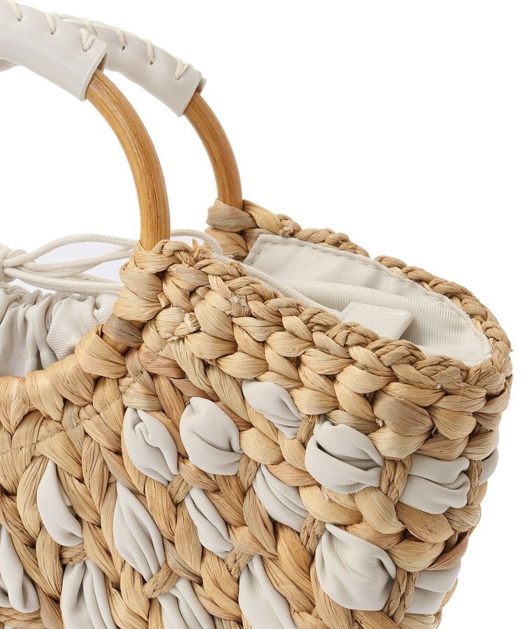 YECCA VECCA「【cache cache】バンクワンコンビラウンドカゴバッグ」|その他|