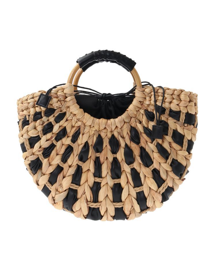 YECCA VECCA「【cache cache】バンクワンコンビラウンドカゴバッグ」|その他|