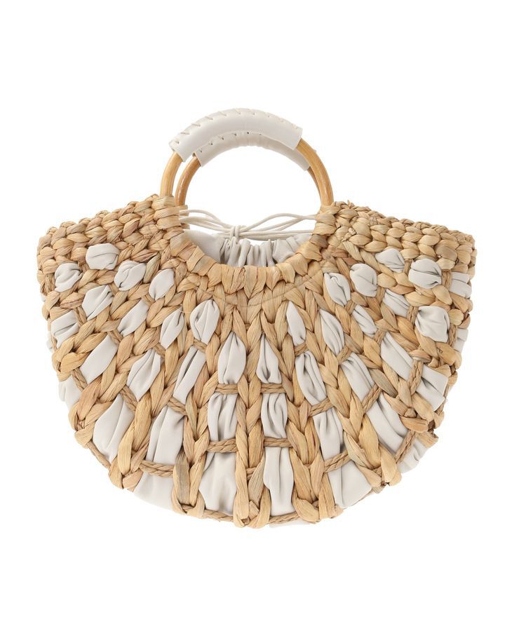 YECCA VECCA「【cache cache】バンクワンコンビラウンドカゴバッグ」|その他|