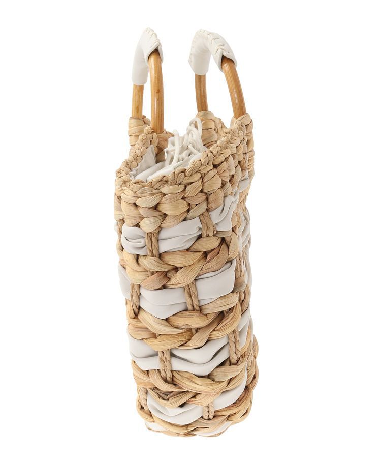 YECCA VECCA「【cache cache】バンクワンコンビラウンドカゴバッグ」|その他|