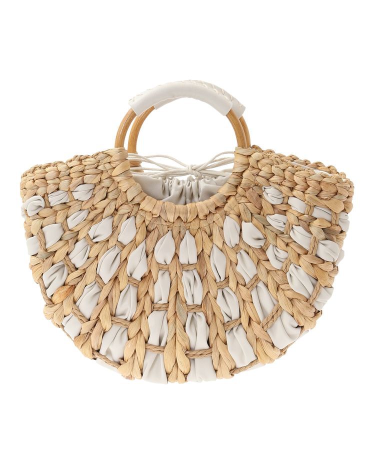 YECCA VECCA「【cache cache】バンクワンコンビラウンドカゴバッグ」|その他|