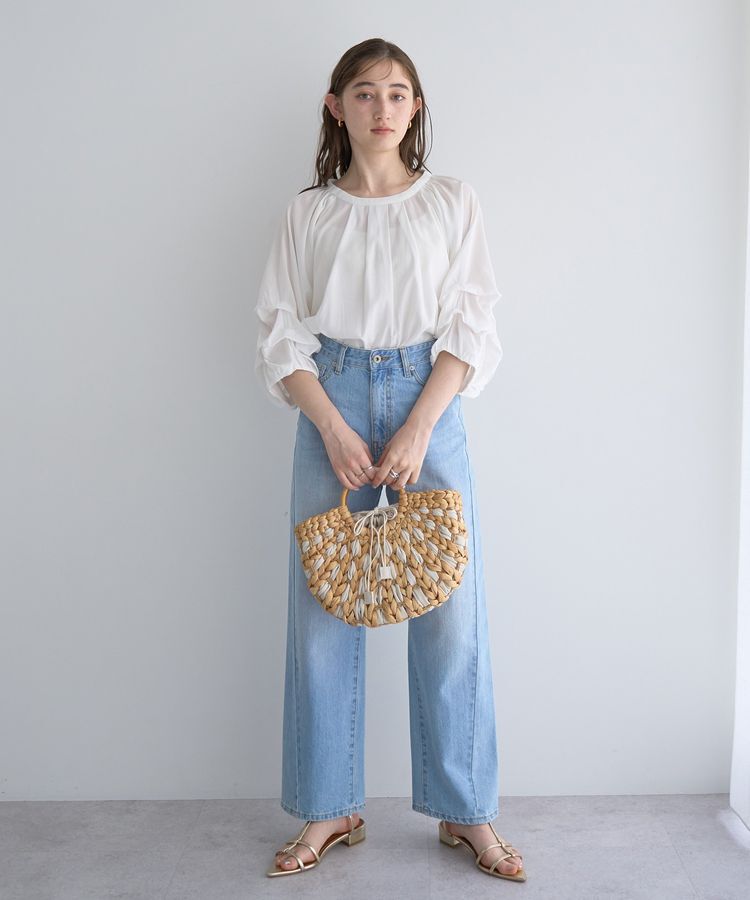 YECCA VECCA「【cache cache】バンクワンコンビラウンドカゴバッグ」|その他|