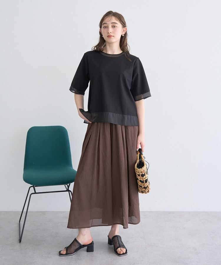 YECCA VECCA「【cache cache】バンクワンコンビラウンドカゴバッグ」|その他|