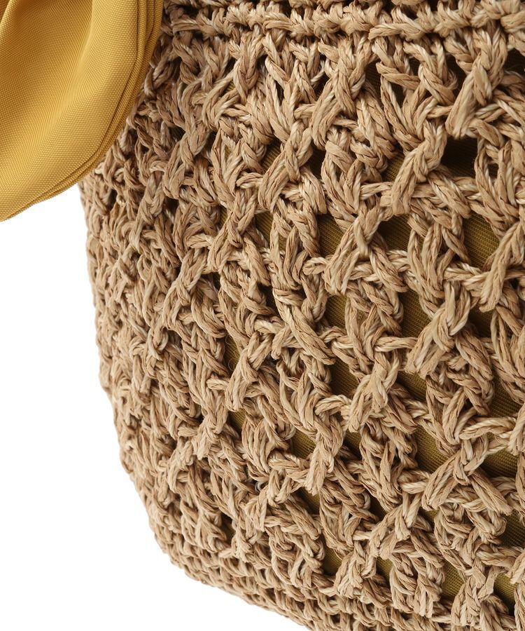 YECCA VECCA「【cache cache】リボン柄編みトート」|トートバッグ|