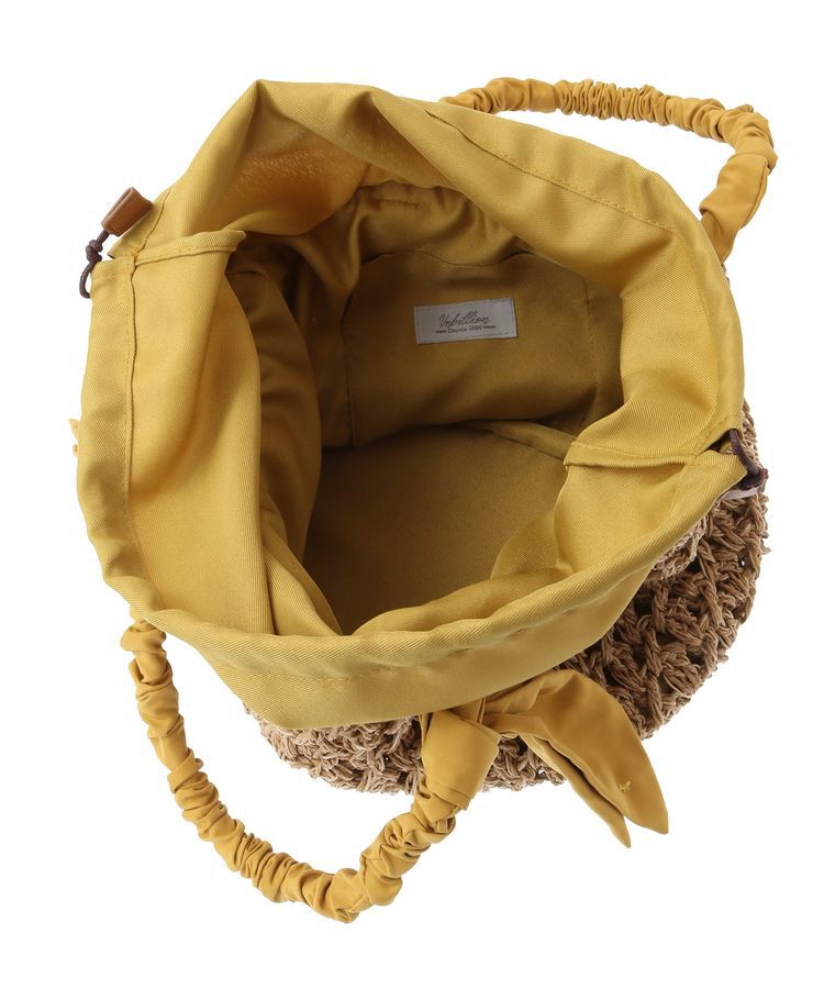 YECCA VECCA「【cache cache】リボン柄編みトート」|トートバッグ|