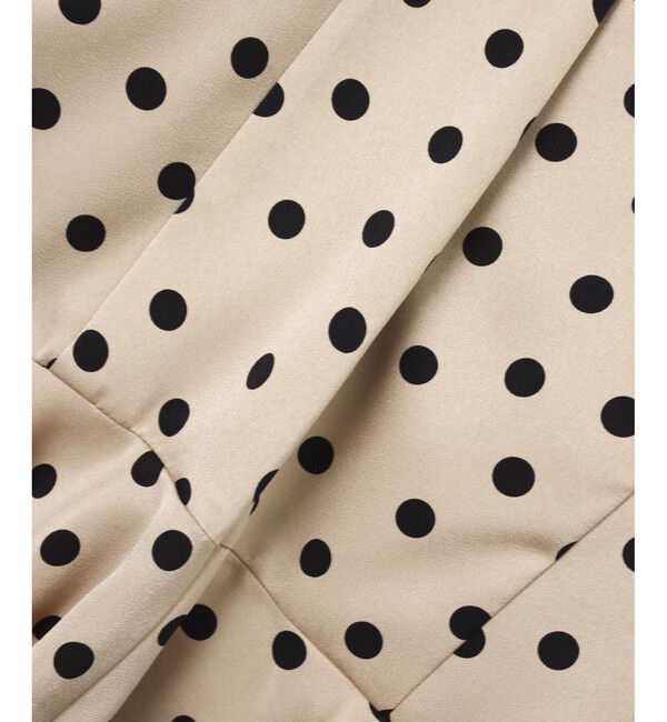 LOULOU WILLOUGHBY「【LOULOU WILLOUGHBY】サテンドットレースブラウス」|シャツ・ブラウス|