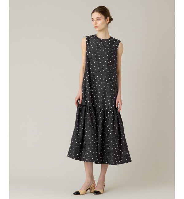 LOULOU WILLOUGHBY「【LOULOU WILLOUGHBY】キカドットノースリワンピース」|ワンピース|