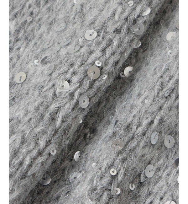 allureville「スパンコールモヘヤプルオーバー」|ニット・セーター|