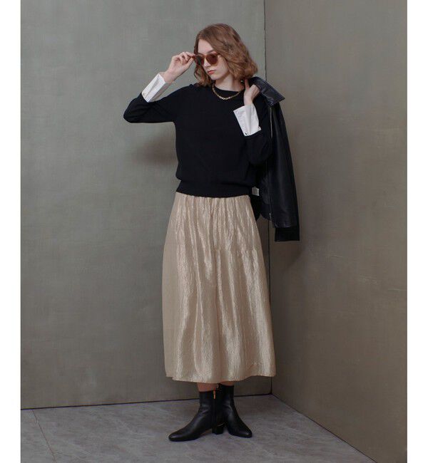 allureville「カフスドッキングプルオーバー」|ニット・セーター|