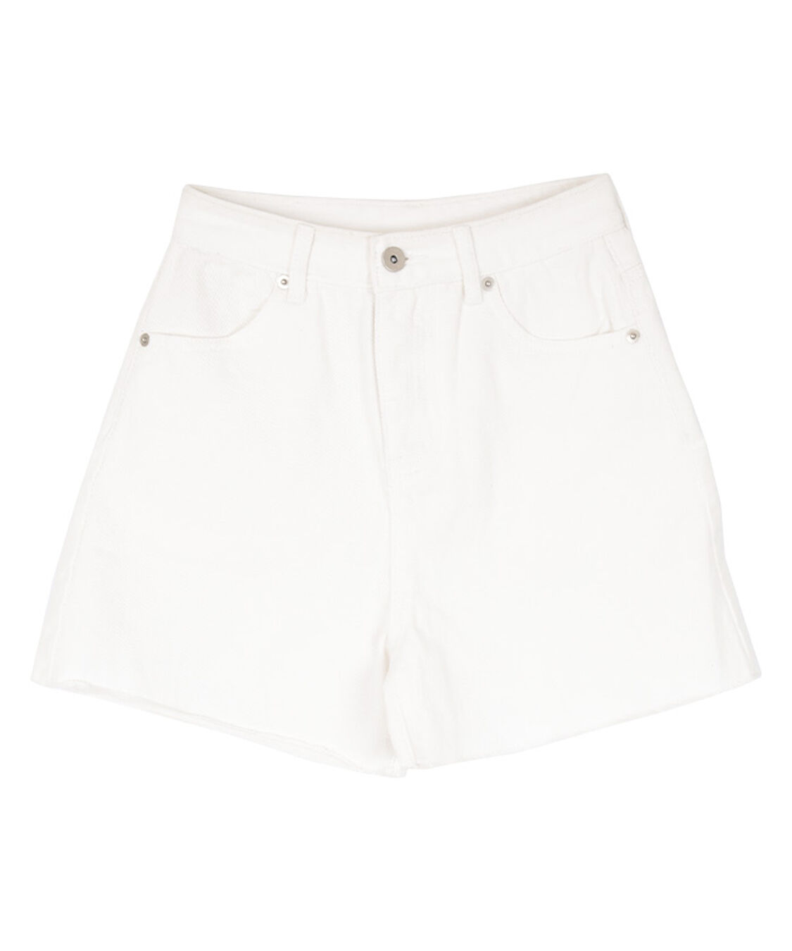 SEA DRESS「ハイウエストデニムショートパンツ」|スポーツ|ホワイト