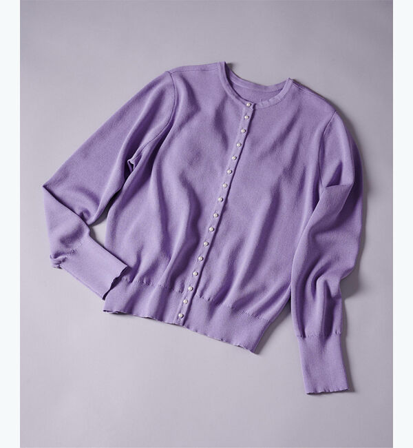 ur's「2wayパール釦ニットカーディガン」|ニット・セーター|ラベンダー