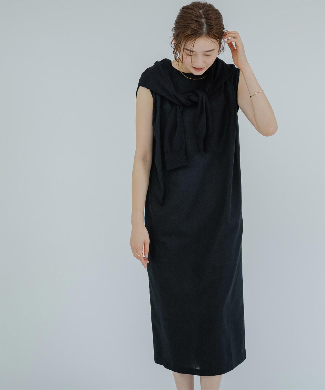 ur's「ノースリーブコクーンロングワンピース」|ワンピース|