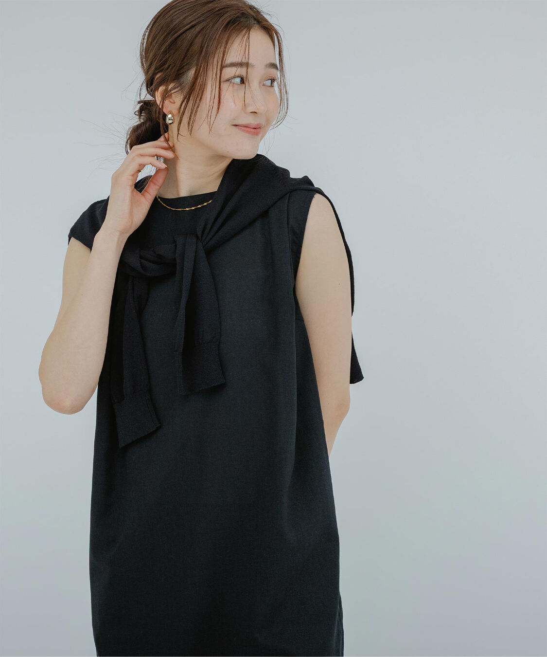 ur's「ノースリーブコクーンロングワンピース」|ワンピース|