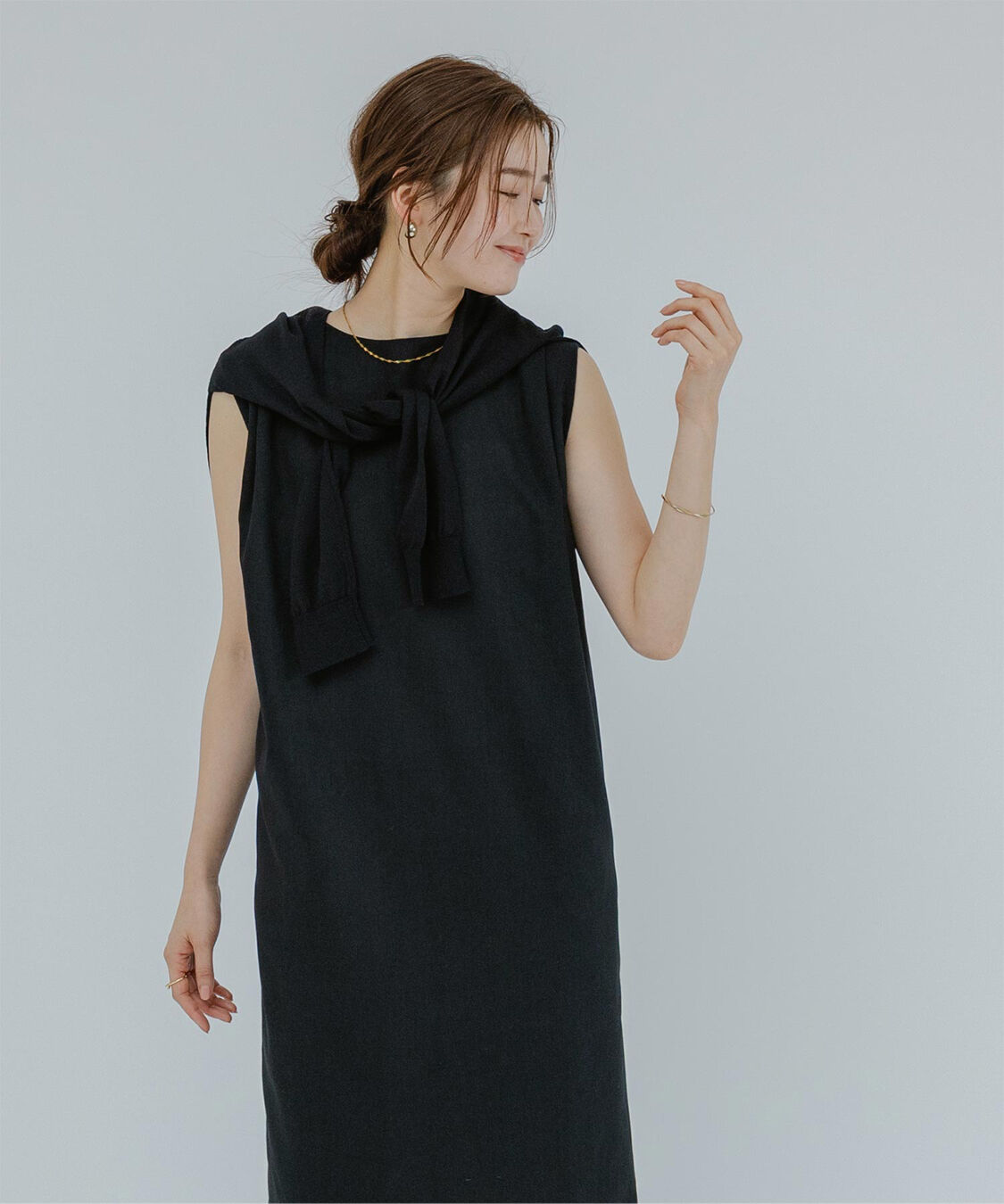 ur's「ノースリーブコクーンロングワンピース」|ワンピース|